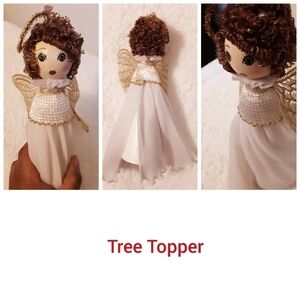 Angel Tree Topper 10 inches Long Vintage